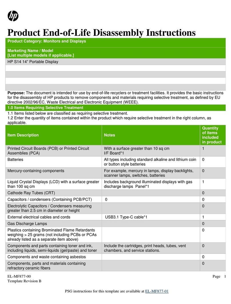 HP S14 Installation instructions
