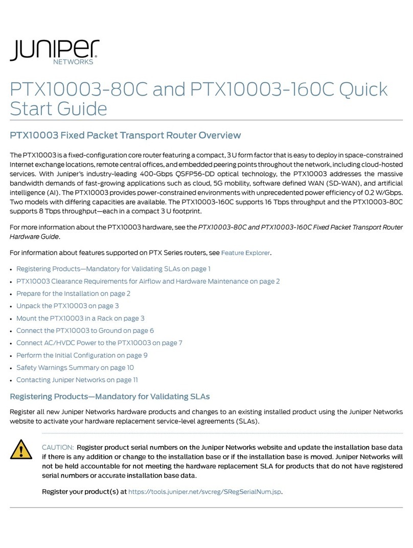 Juniper PTX10003-160C User manual