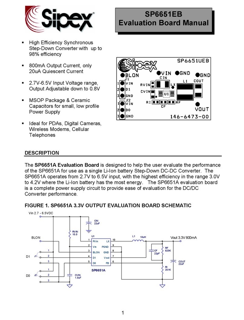 Sipex SP6651EB User manual