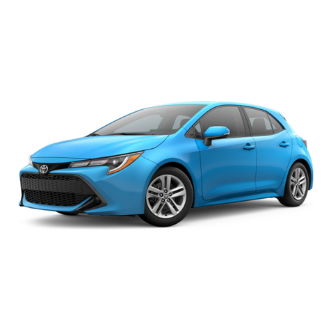 Toyota Corolla Hatchback 2019 owner's manual