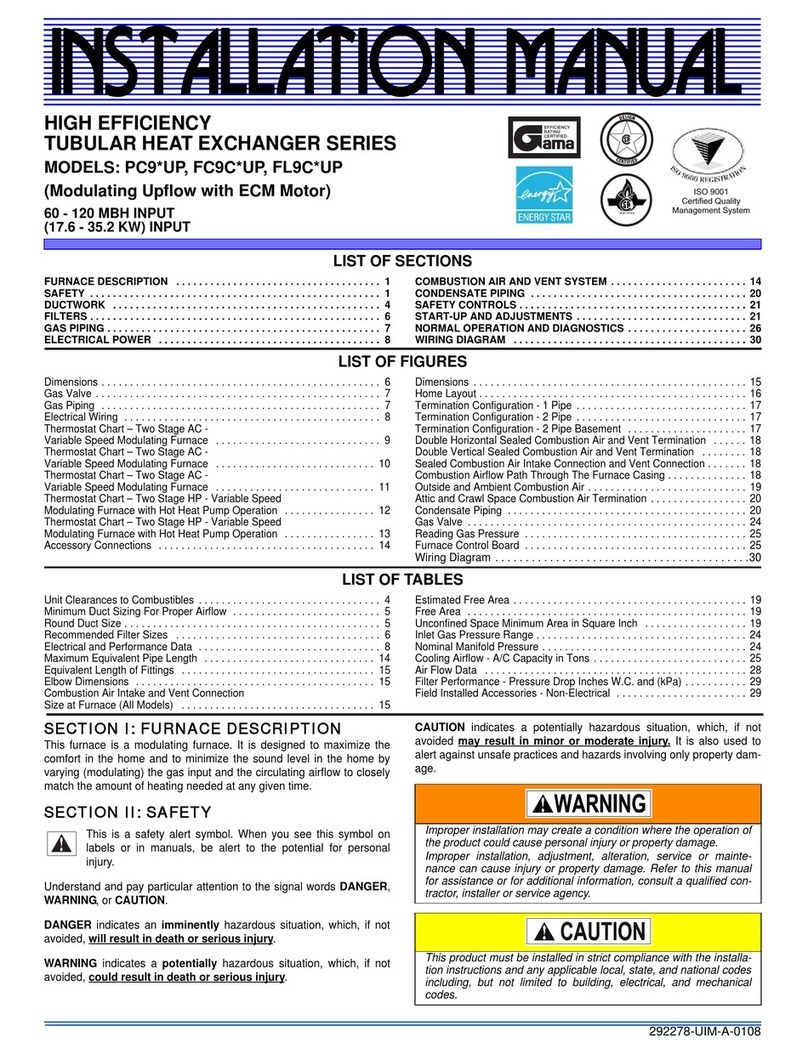 York FC9C UP Series User manual