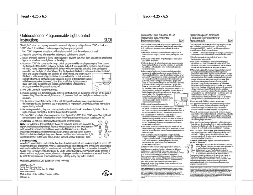 AmerTac SLC6 instructions