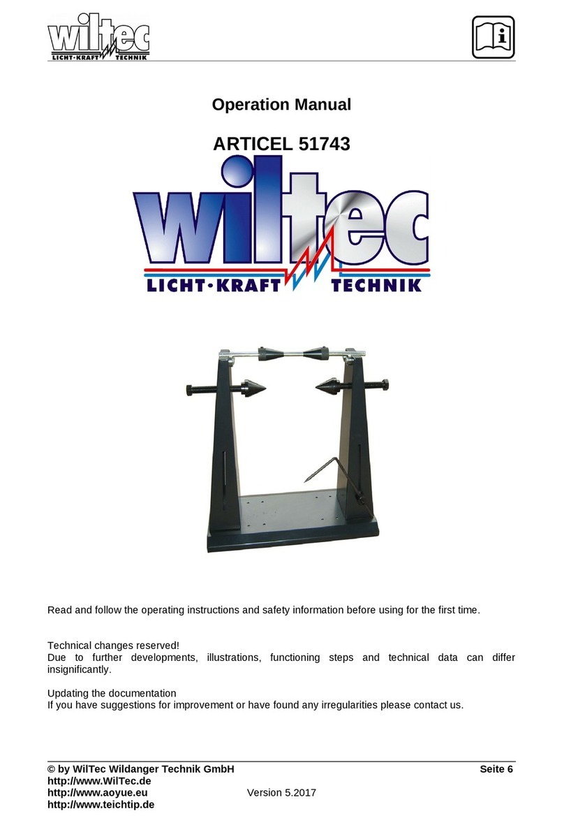 WilTec 51743 User manual WilTec 51743 User manual