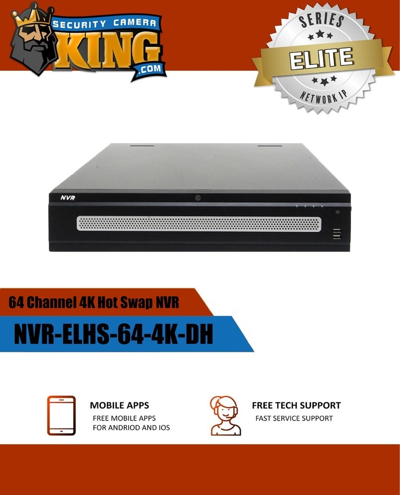 Security Camera King NVR-ELHS-64-4K-DH user manual