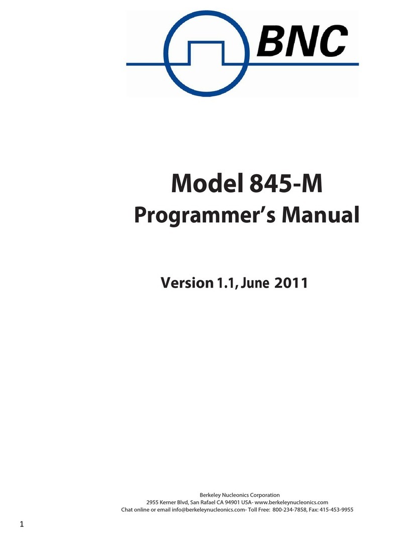 BNC 845-M Programmer's manual