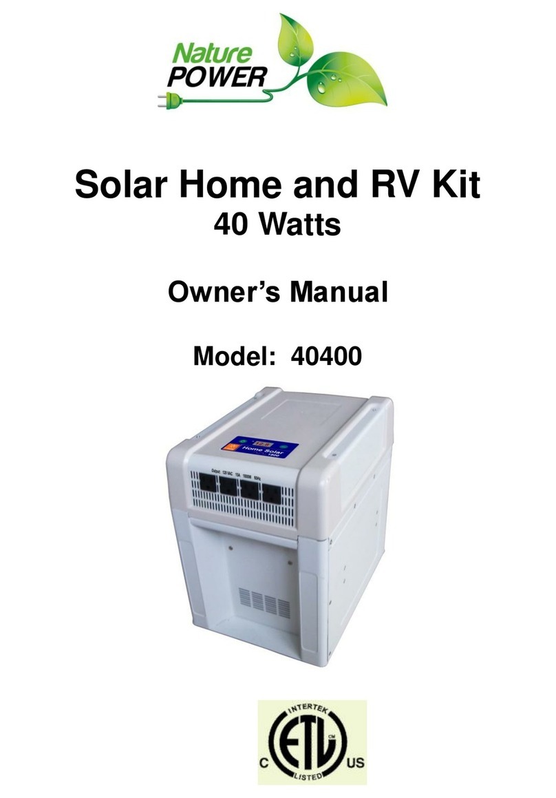 Nature Power 40400 owner's manual