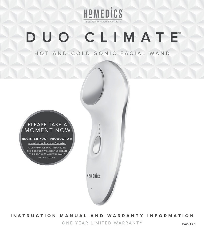 HoMedics DUO CLIMATE FAC-420 Instruction manual and  warranty information