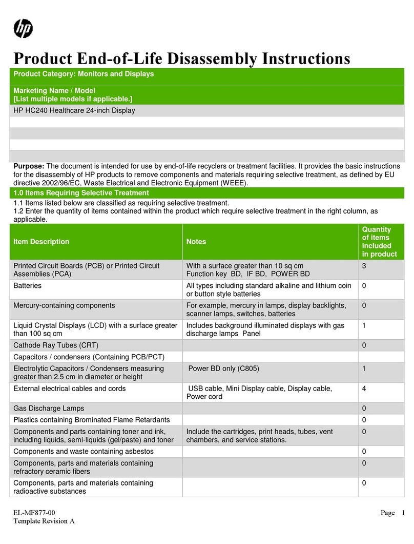 HP HC240 Healthcare Installation instructions HP HC240 Healthcare Installation instructions