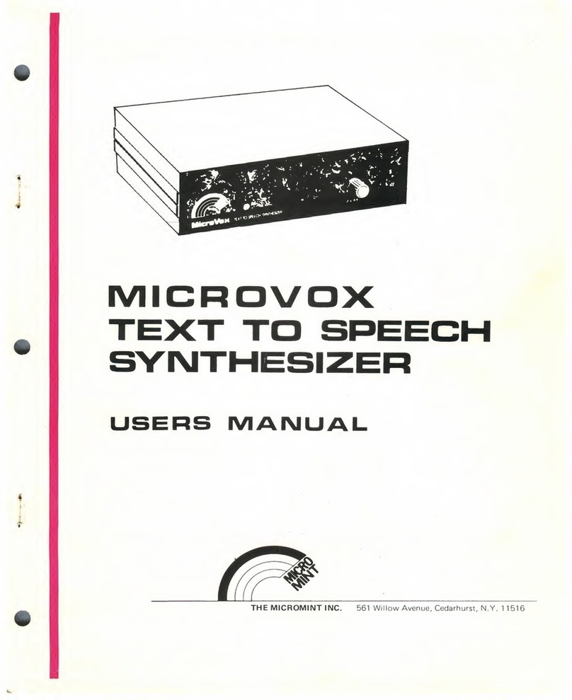 Micromint MICROVOX user manual