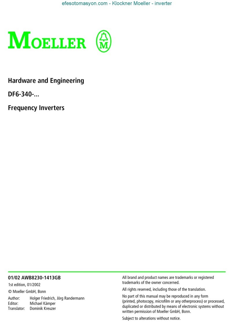 Moeller DF6-340 Series Hardware and engineering