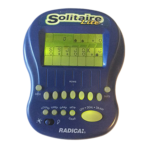 Radica Games Solitaire Lite 9812 instruction manual