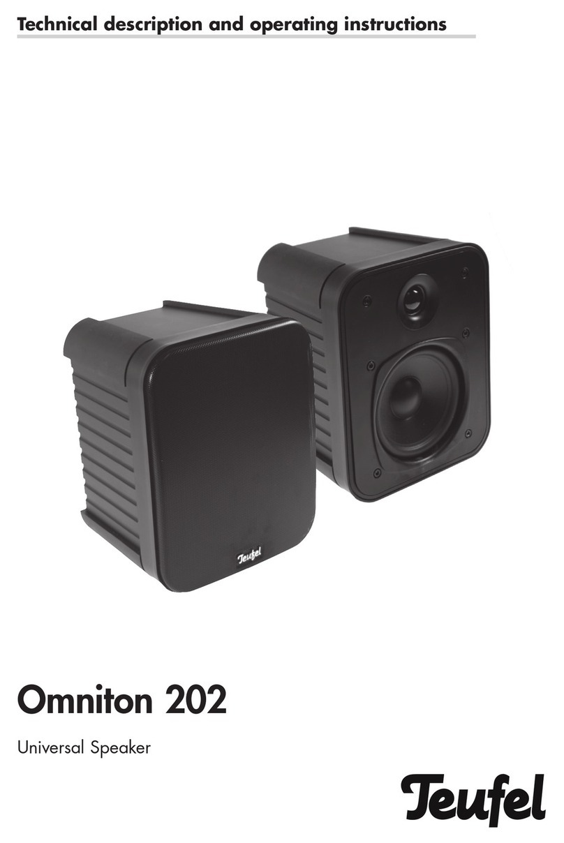 Teufel Omniton 202 Technical description and operating instructions