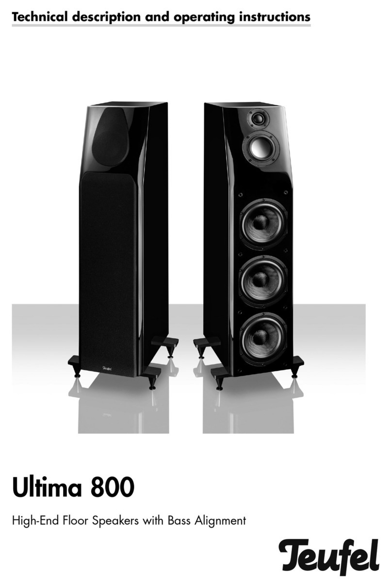 Teufel Ultima 800 Technical description and operating instructions