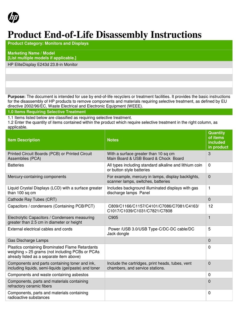 HP EliteDisplay E243d Installation instructions