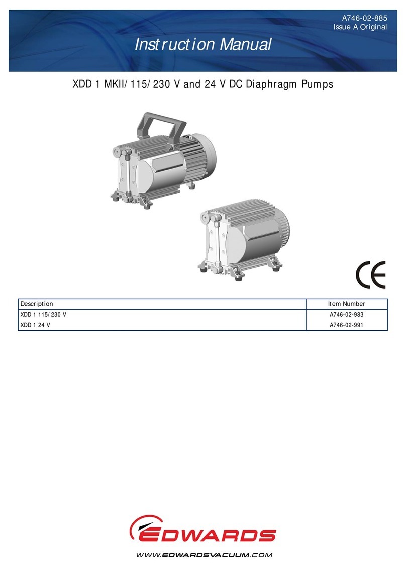 Edwards XDD 1 115/230 V User manual