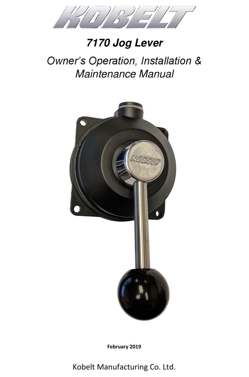 Kobelt 7170 Series Owner's Operation, Installation & Maintenance Manual