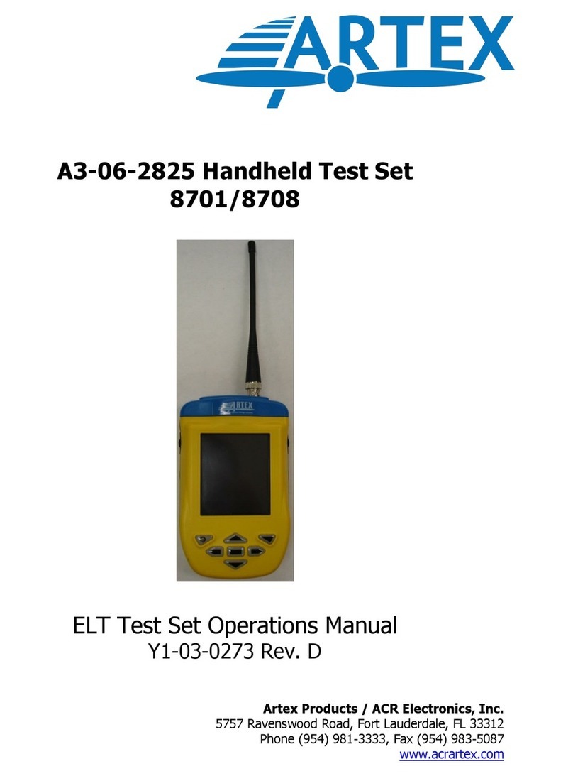ARTEX 8708 Operation manual