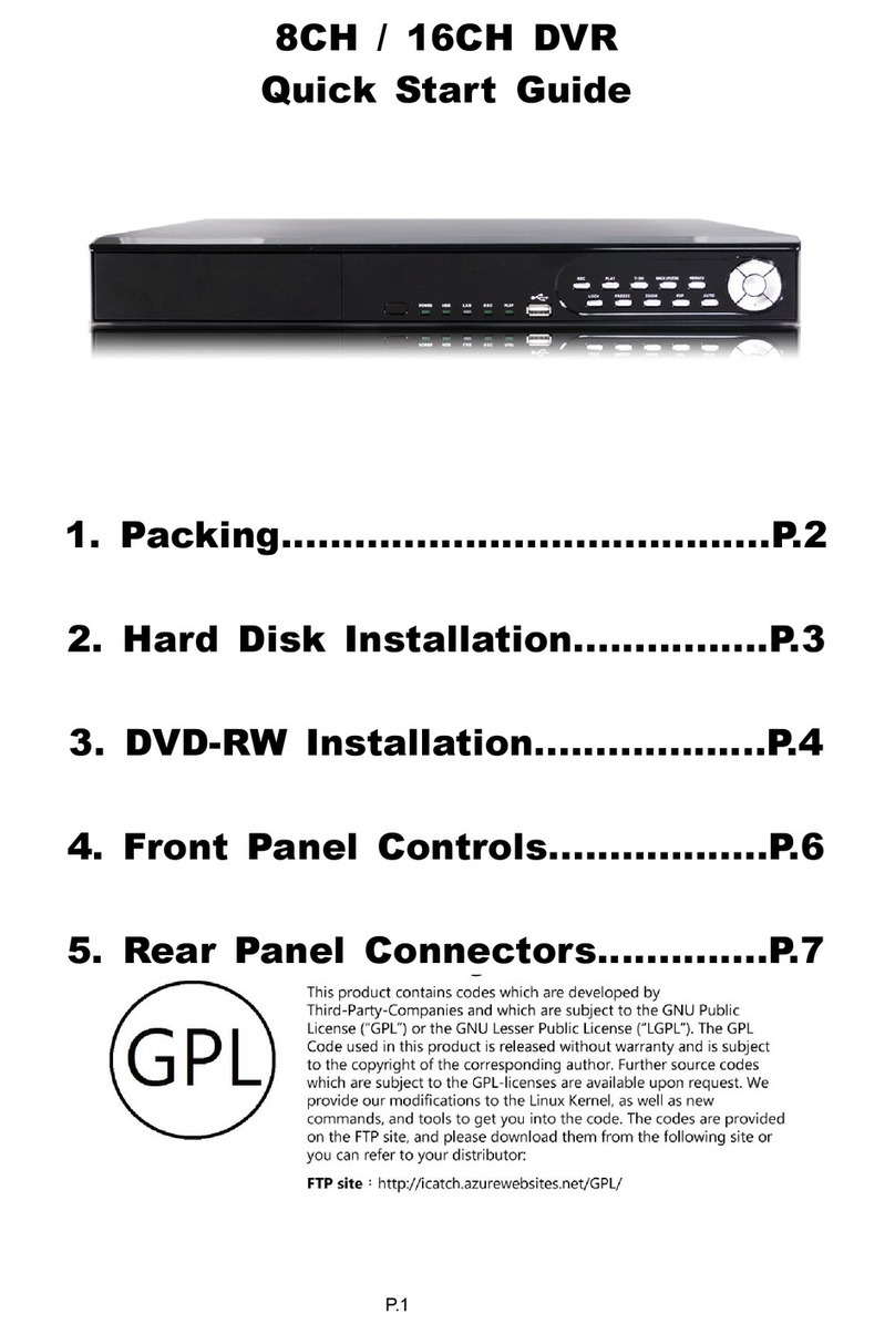 Boss Security DUHD-0885AU-N quick start guide