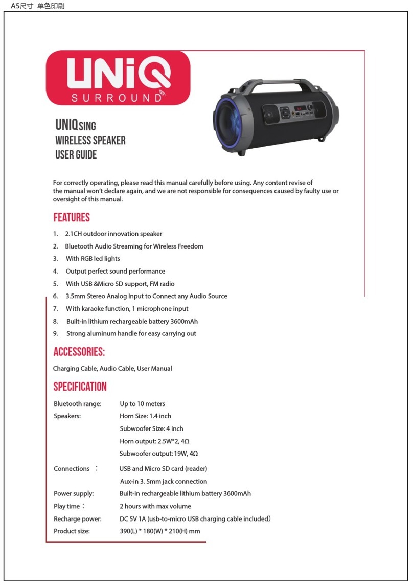 Uniq Sing user guide