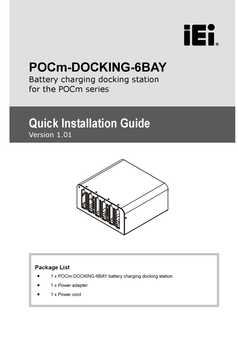 IEI Technology POCm-DOCKING-6BAY Quick installation guide