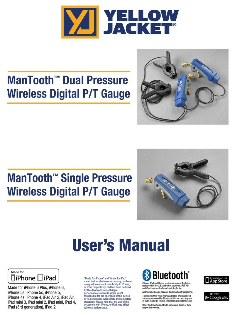 Ritchie Yellow Jacket ManTooth Series user manual Ritchie Yellow Jacket ManTooth Series user manual