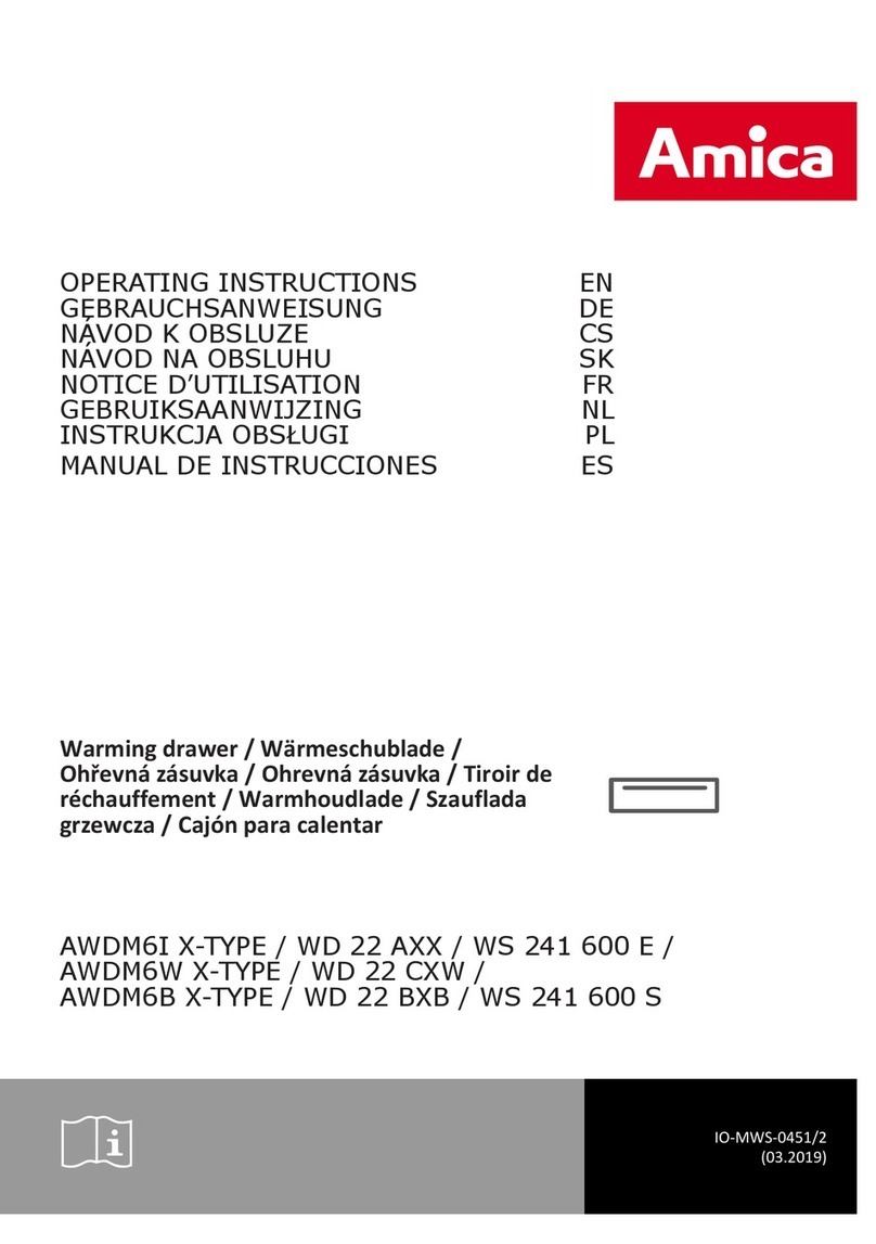 Amica AWDM6I X-TYPE operating instructions