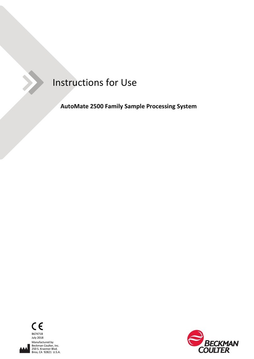 Beckman Coulter AutoMate 2500 series User manual