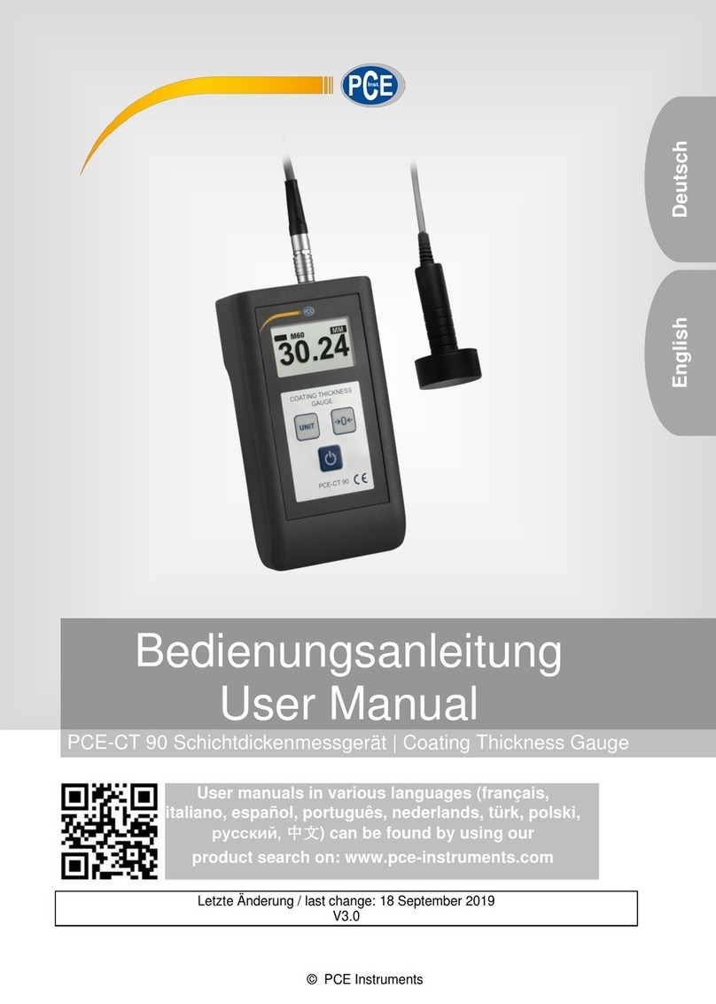 PCE Instruments PCE-CT 90 user manual