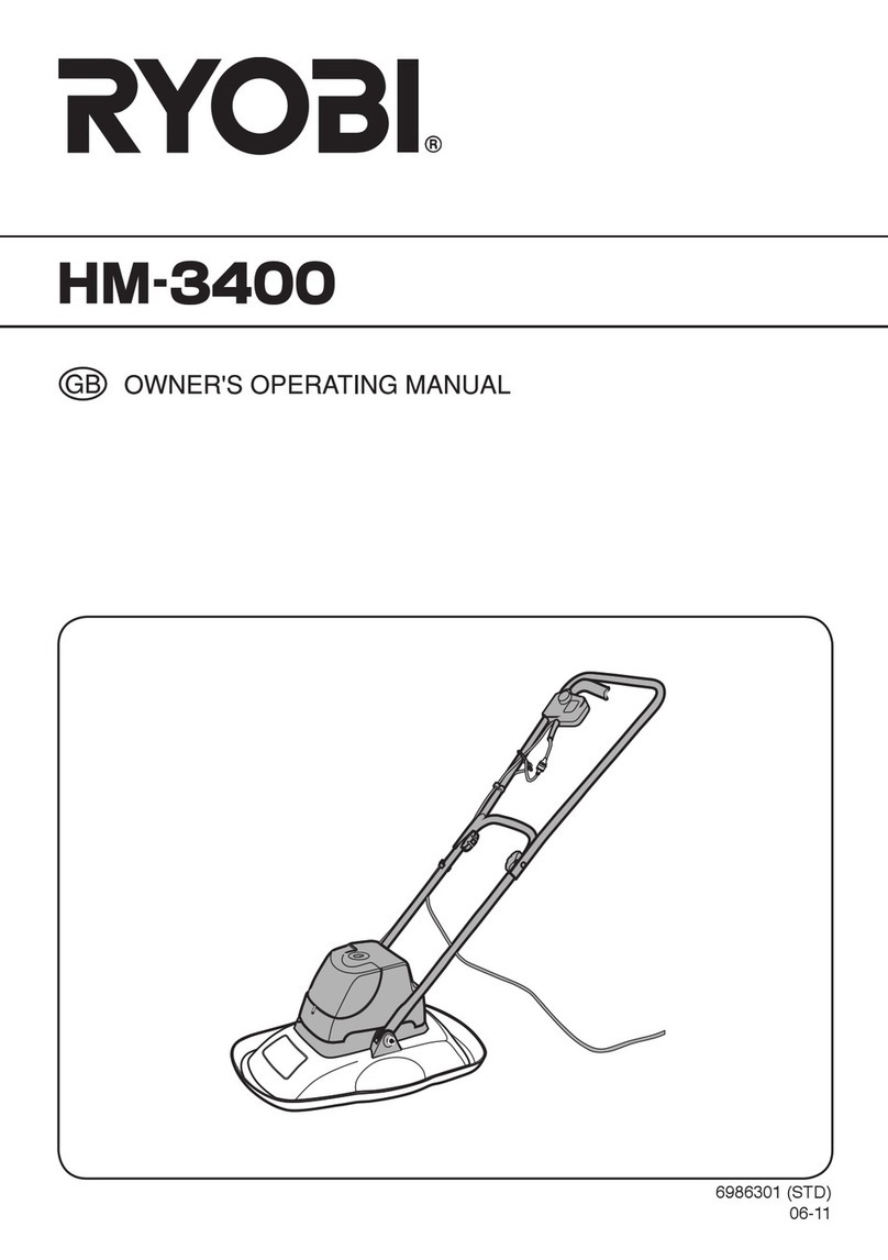 Ryobi HM-3400 Operation manual Ryobi HM-3400 Operation manual