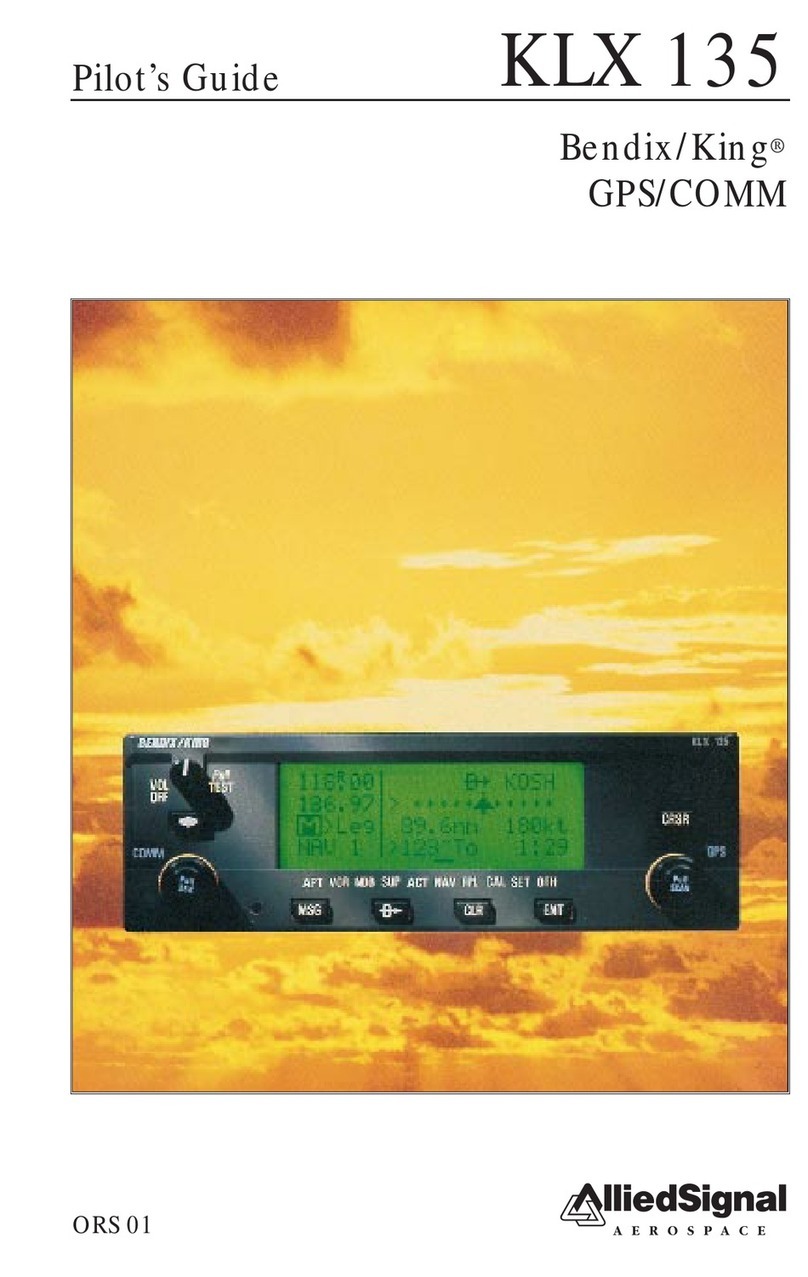 AlliedSignal AEROSPACE Bendix/King KLX 135 pilot's guide