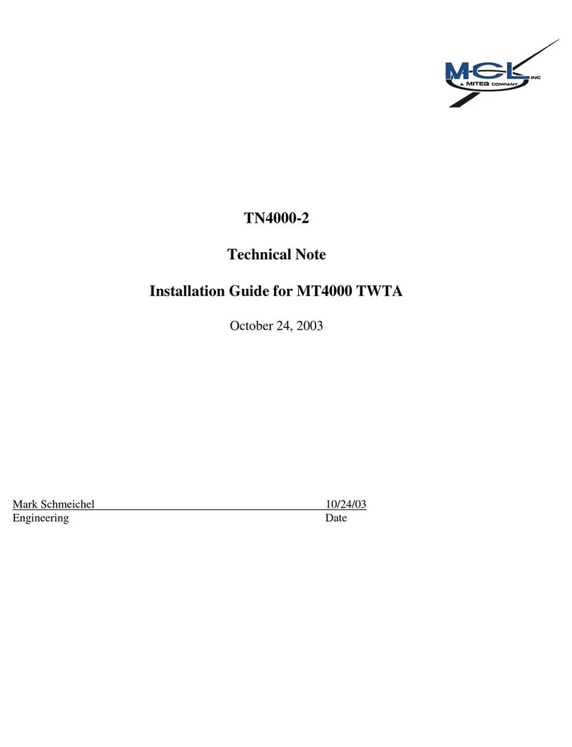 MCL MT4000 TWTA installation guide