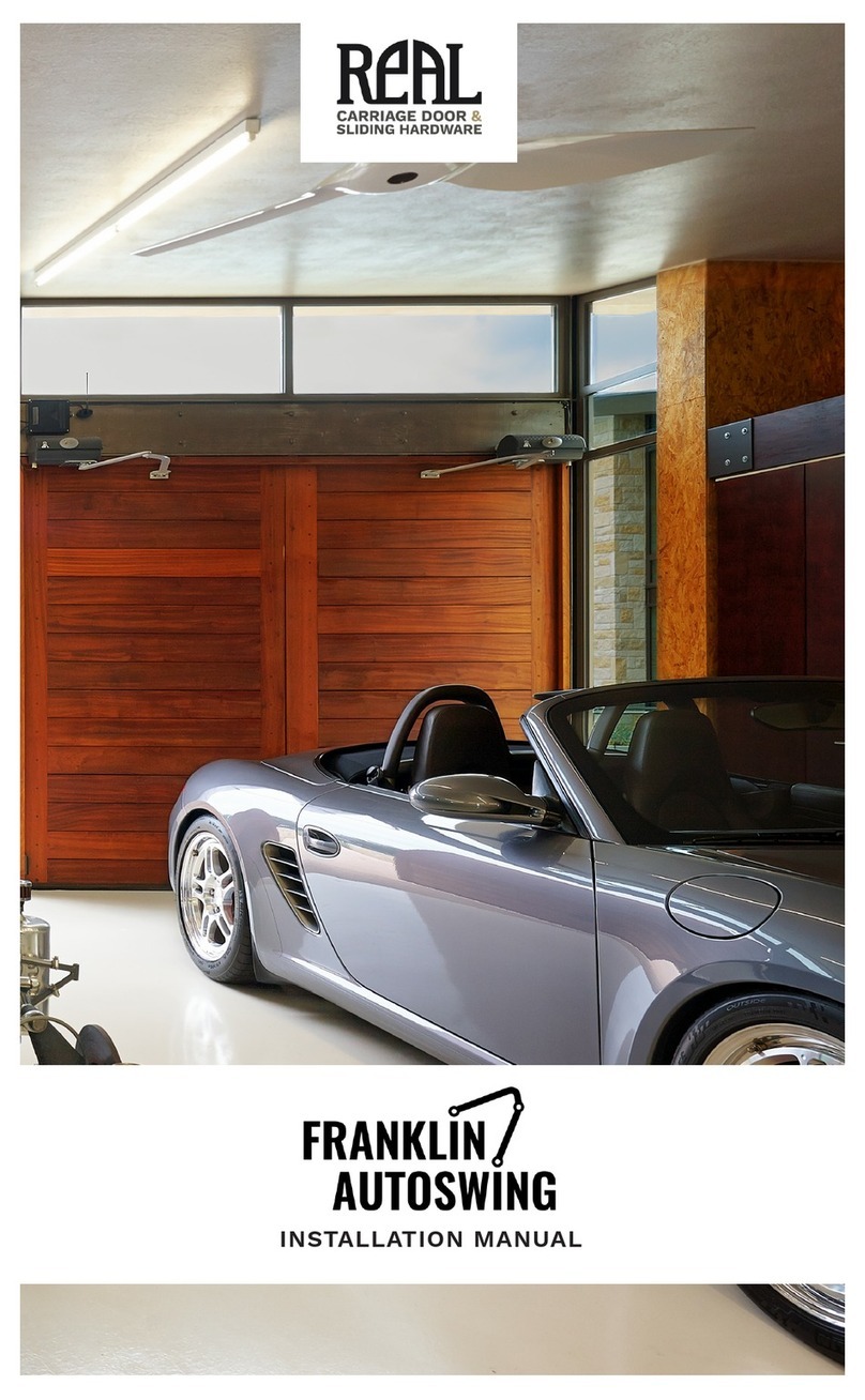 Real Carriage Door & Sliding Hardware Frankling Autoswing installation guide
