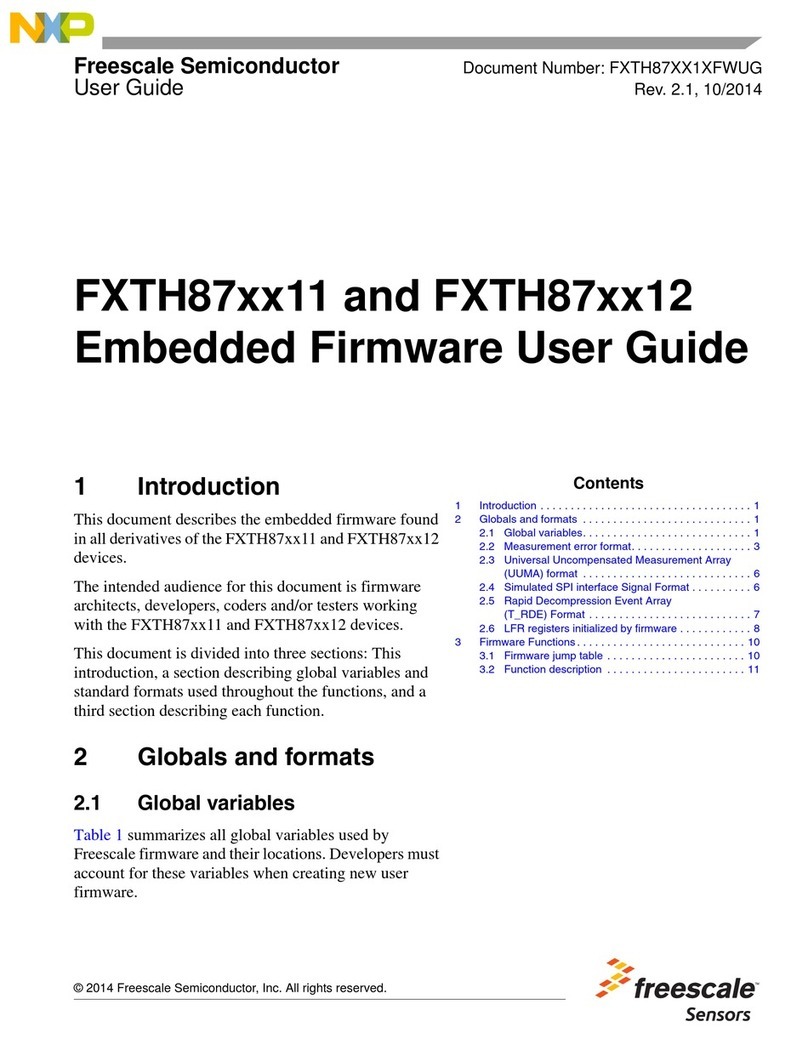 Freescale Semiconductor FXTH87 12 Series User manual