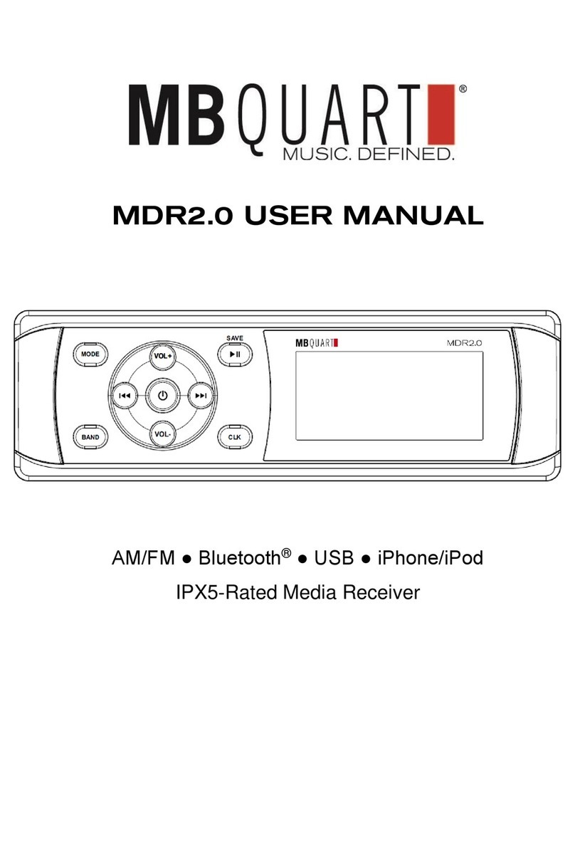 MB QUART MB QUART MDR2.0 user manual