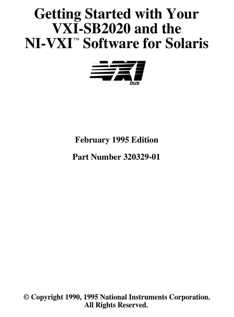 National Instruments VXI-SB2020 User manual