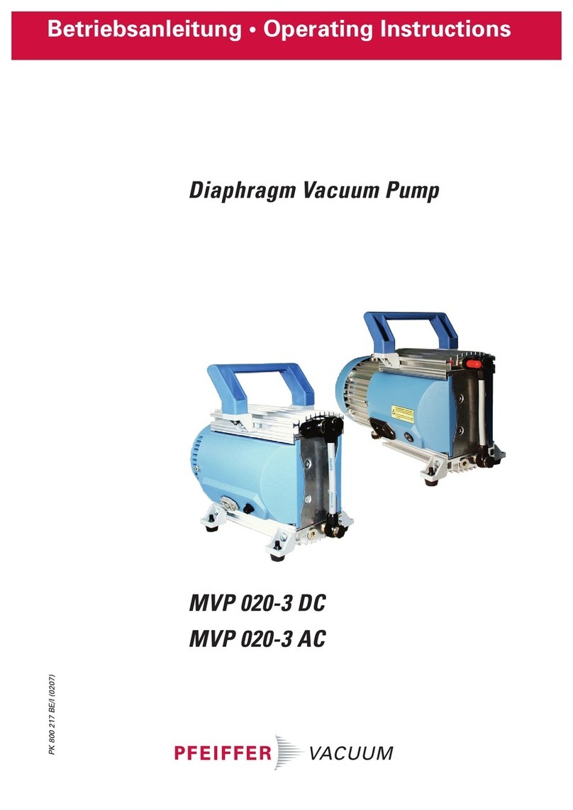 Pfeiffer Vacuum MVP 020-3 DC operating instructions