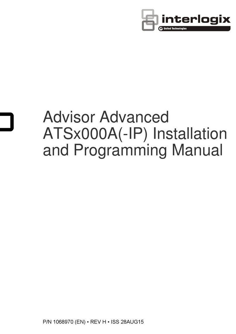 Interlogix Advisor Advanced ATS 000A Series Installation and programming manual