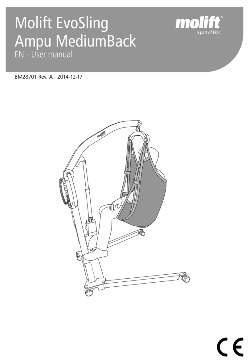 Etac Molift EvoSling Ampu MediumBack User manual