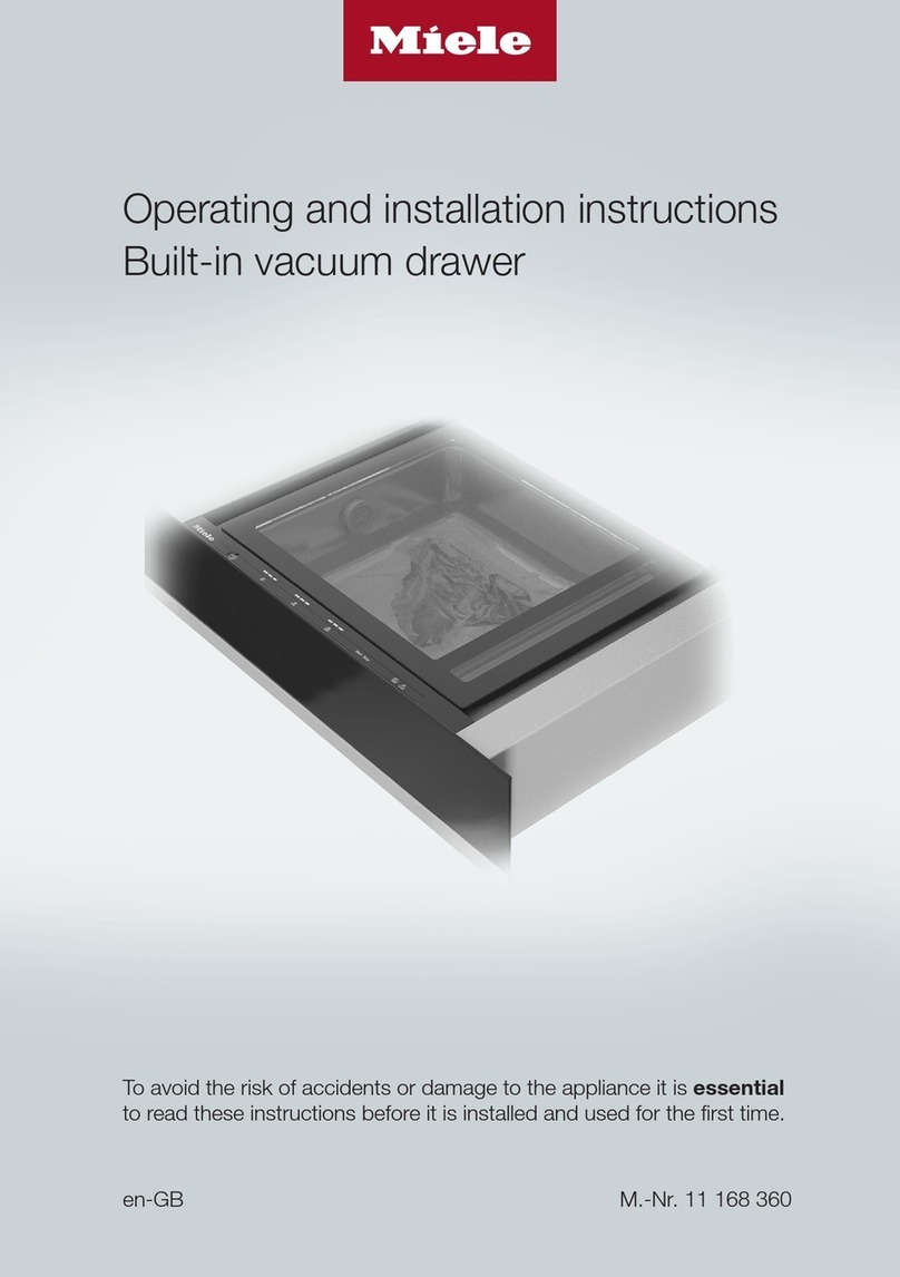Miele EVS 7010 Operating and installation instructions