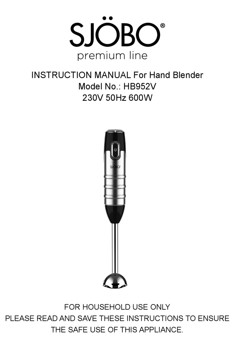 SJOBO HB952V instruction manual