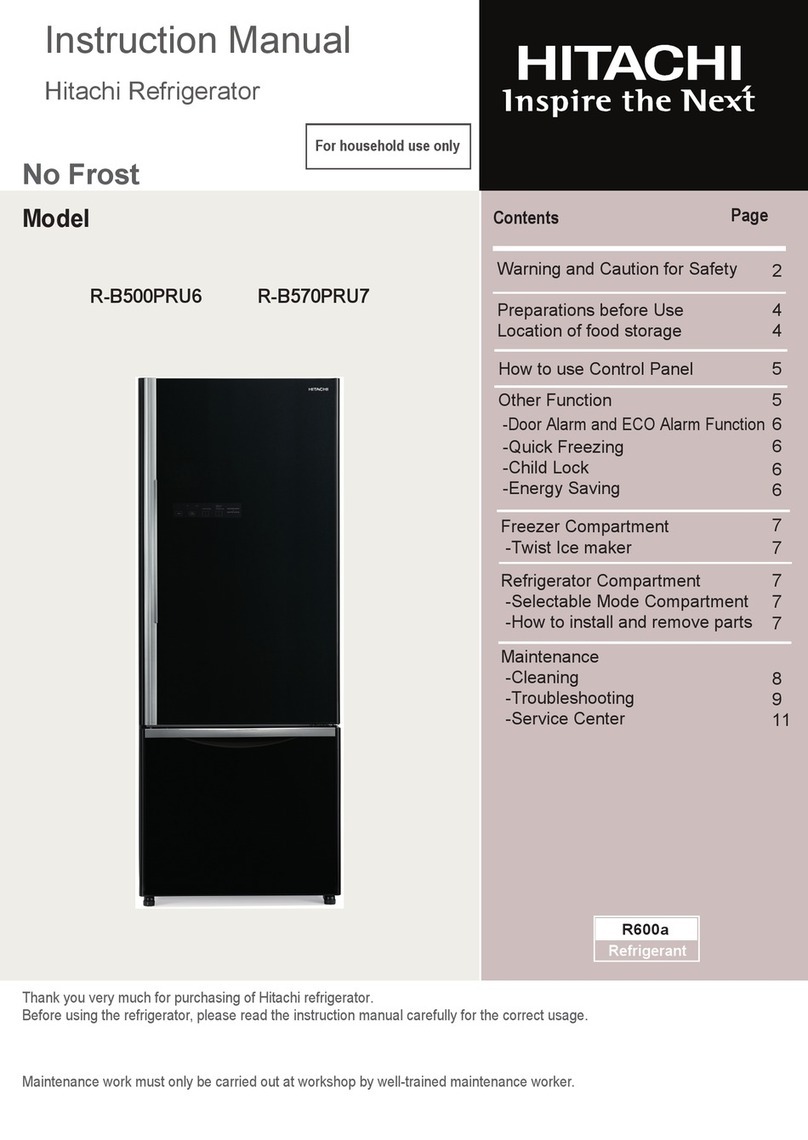 Hitachi R-B500PRU6 User manual