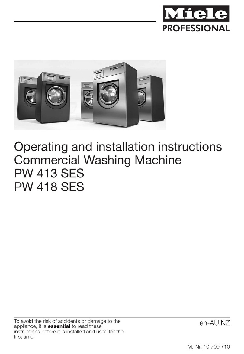 Miele professional PW 413 SES User manual