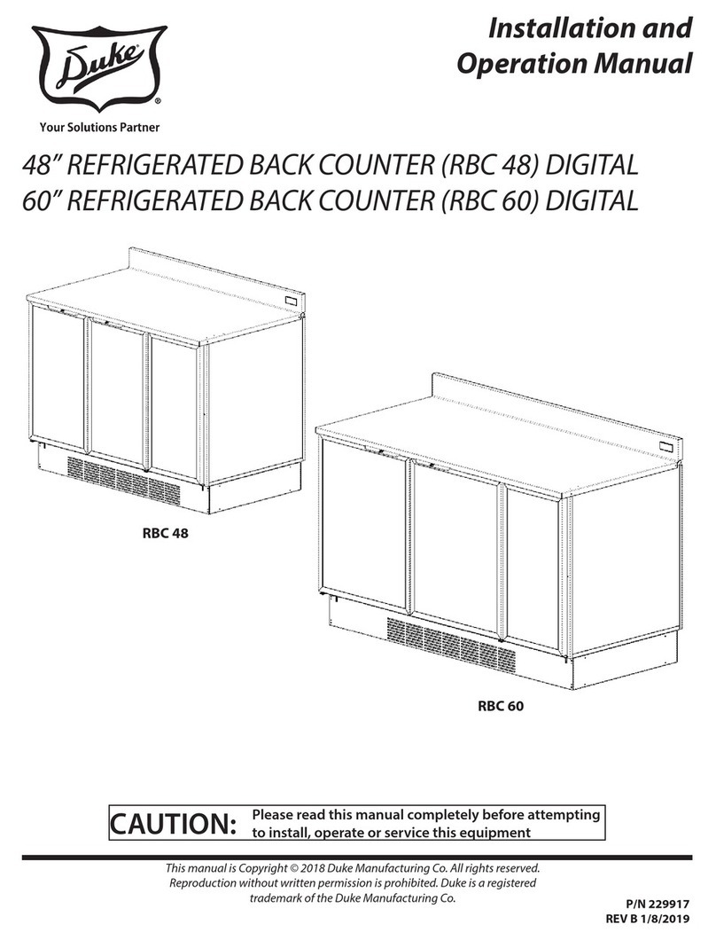 Duke RBC 48 User manual