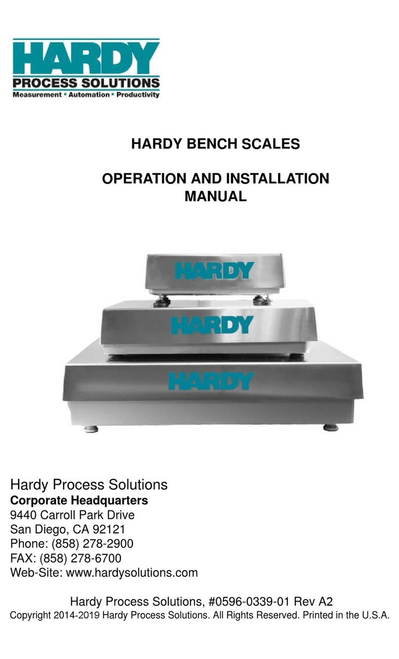 Hardy Process Solutions 400 Series Operation and installation manual