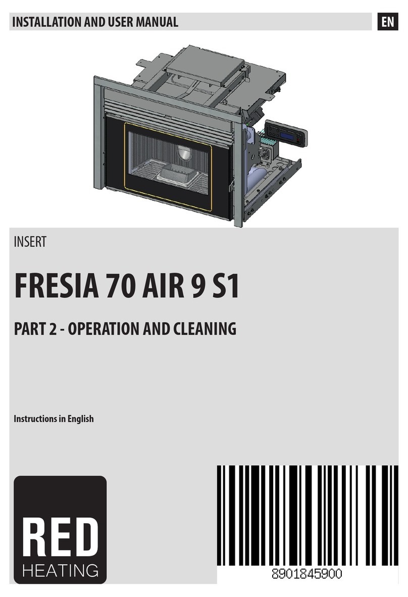Red Heating FRESIA 70 AIR 9 S1 Installation and user manual