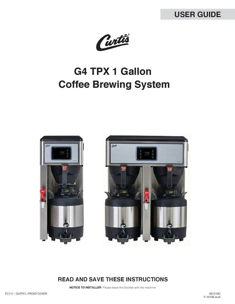 Curtis G4 TPX 1 User manual