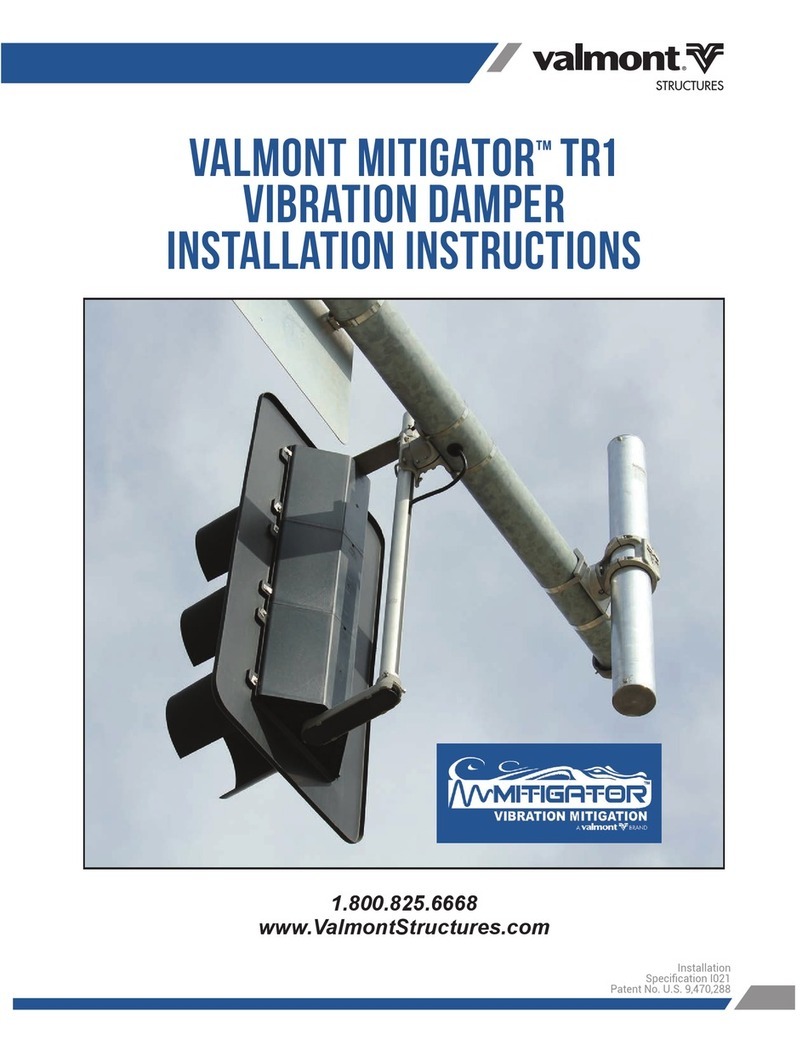 Valmont Structures Mitigator TR1 installation instructions Valmont Structures Mitigator TR1 installation instructions