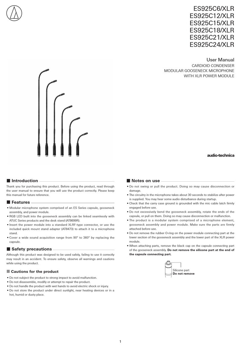 Audio Technica ES925C6/XLR User manual
