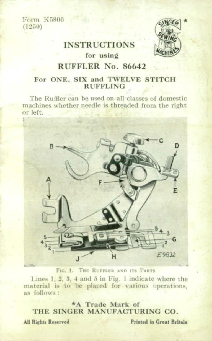 Singer 86642 instructions