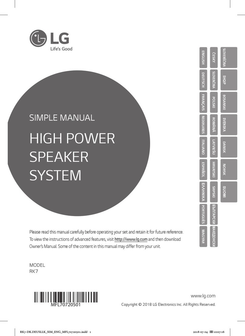 LG RK7 Specification sheet